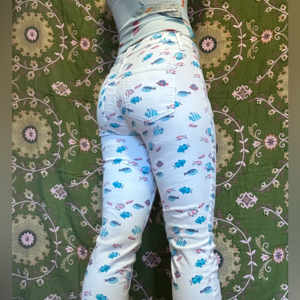 Cutest fish print jeans